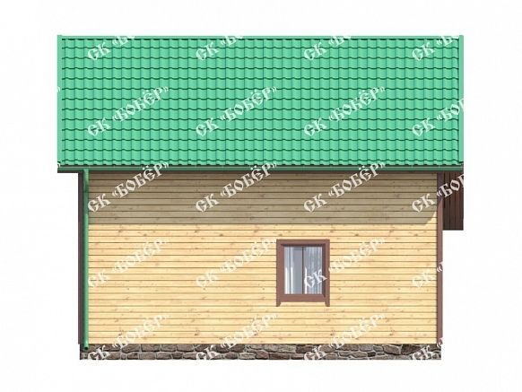 Дом из бруса 7.5х8. фото